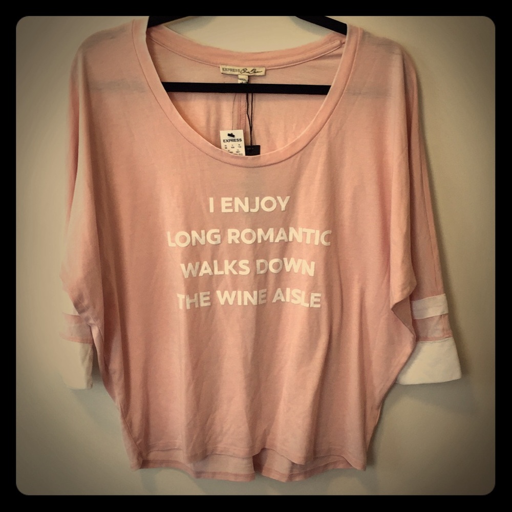 NWT Express pink and white shirt!! - Picture 1 of 6